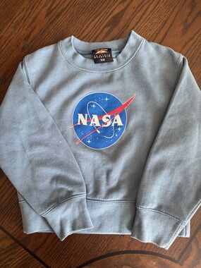 NASA Logo Light Blue Crewneck Sweatshirt